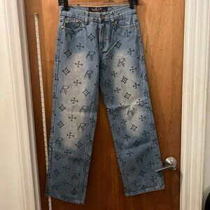 Waist 27 - Ruthless Art - Light Blue Jeans - W27"xL28"